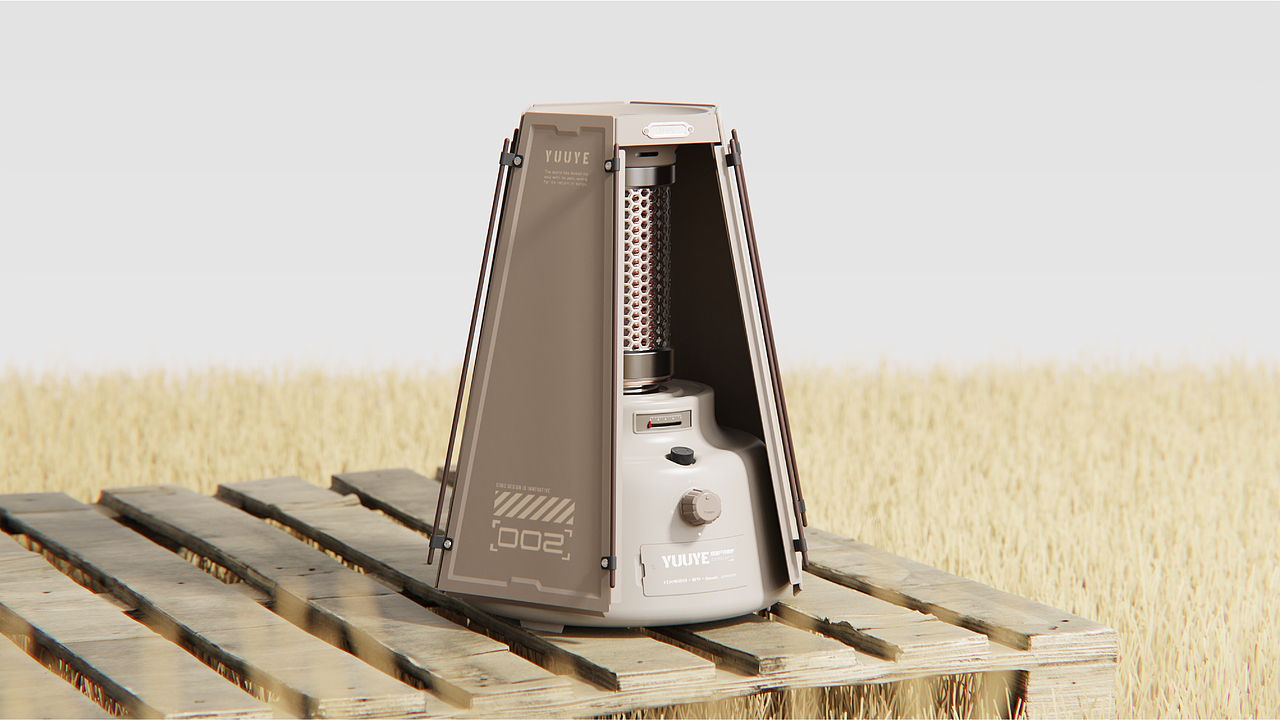 原创作品集-YUUYE-户外露营暖炉