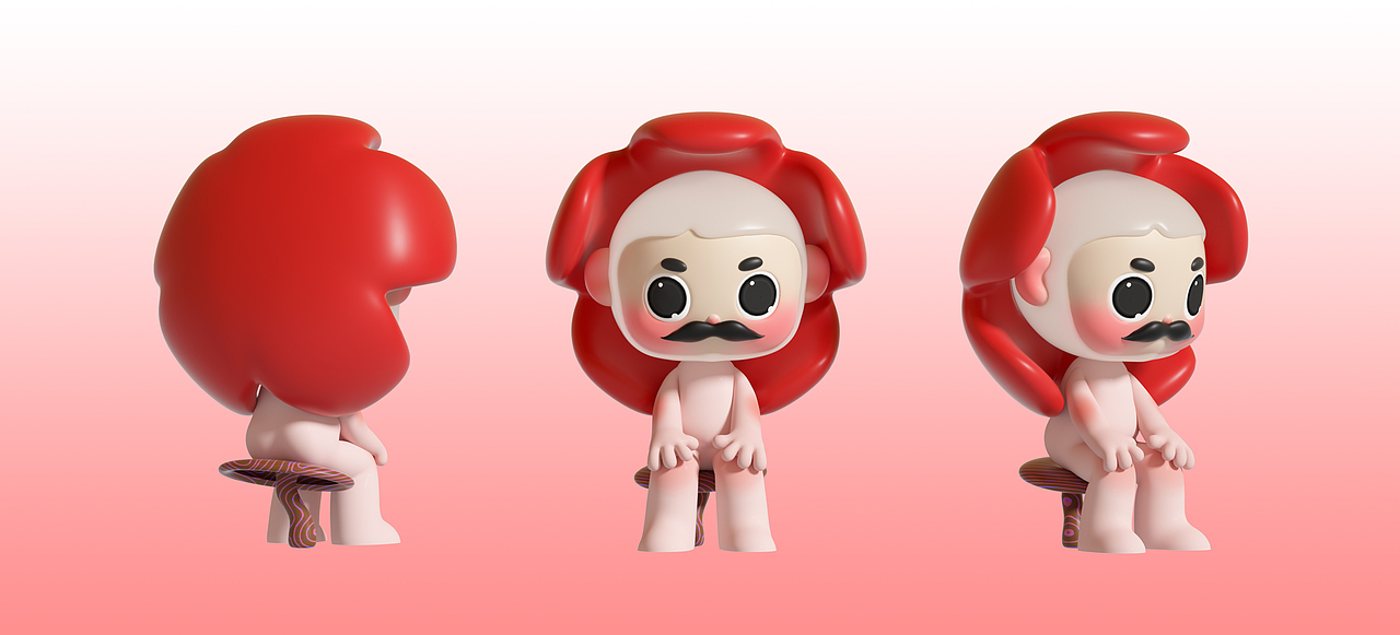 C4D｜个人卡通IP合集（图ZMzE0OTYzMTg0） - 人物/生物 - 站酷设计师安心乌龙茶原创素材 - 站酷ZCOOL