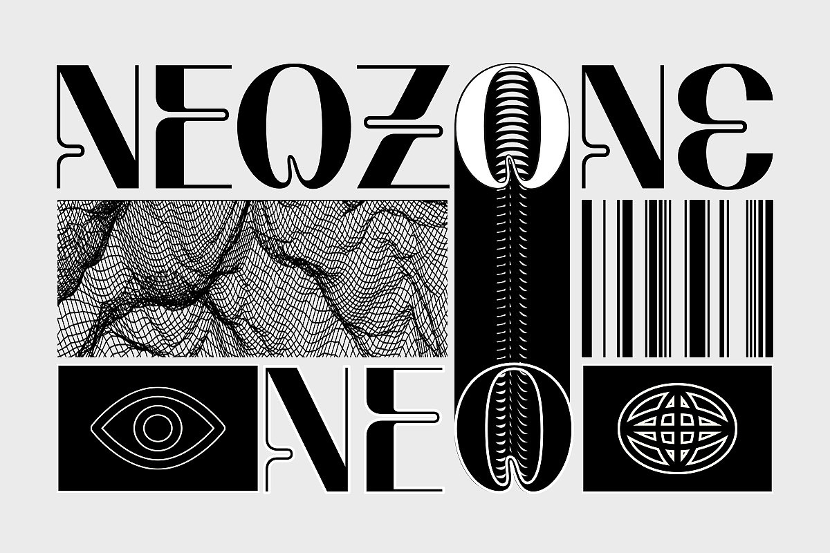 现代时尚科幻潮流机能科技品牌海报封面标题英文字体（图ZMzYzNjM5Nzc2） - 字体/字形 - 站酷设计师最西文集原创素材 - 站酷ZCOOL