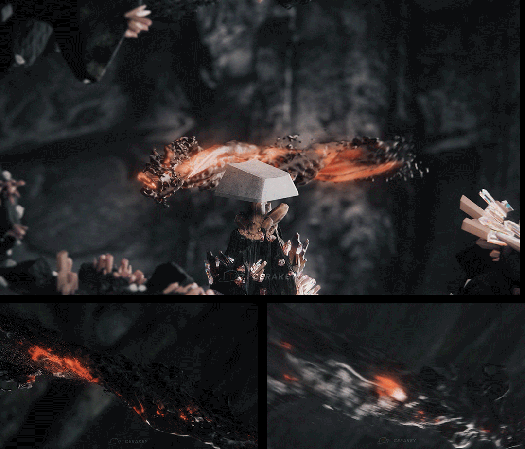 山海大漆键帽CG（图ZMzUwODk0Mjgw） - 产品 - 站酷设计师KUNGFU_MEDIA原创素材 - 站酷ZCOOL