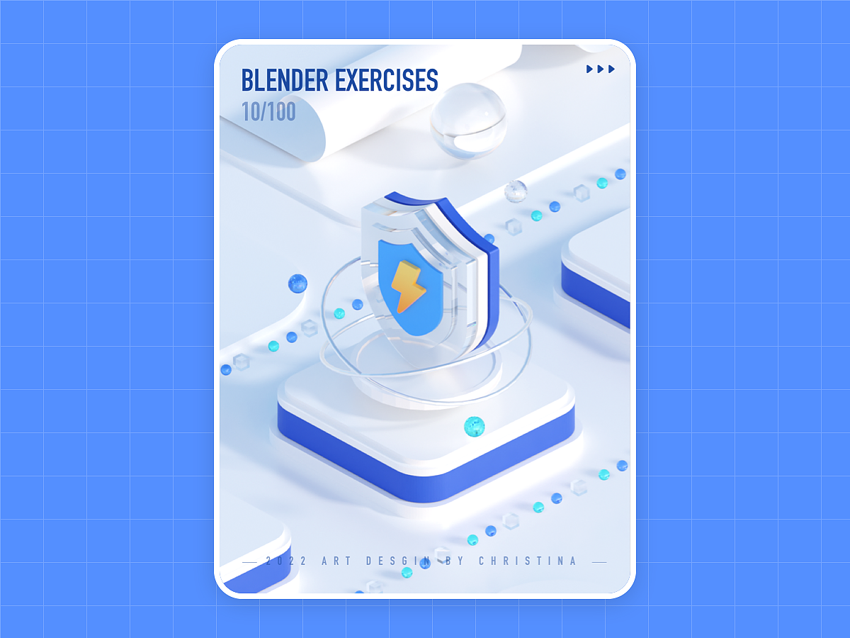 B端｜大厂风格3d质感建模练习