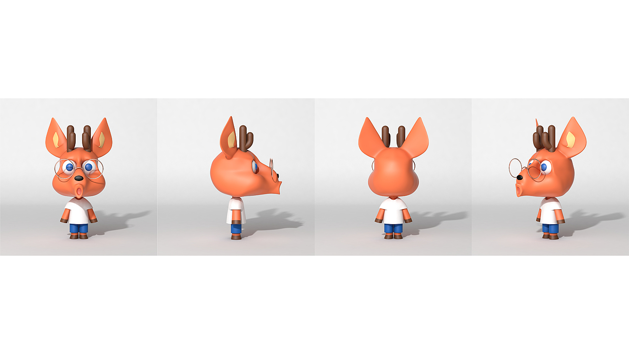 一只狍，一直跑 / 个人IP形象设计