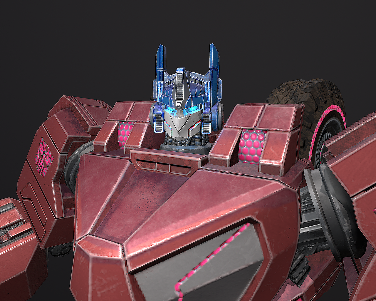 变形金刚--赛博坦之战--擎天柱(fan art)