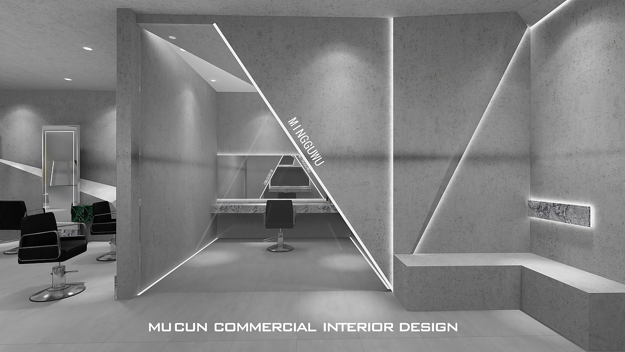 300㎡高级暖灰系-科技美肤中心设计