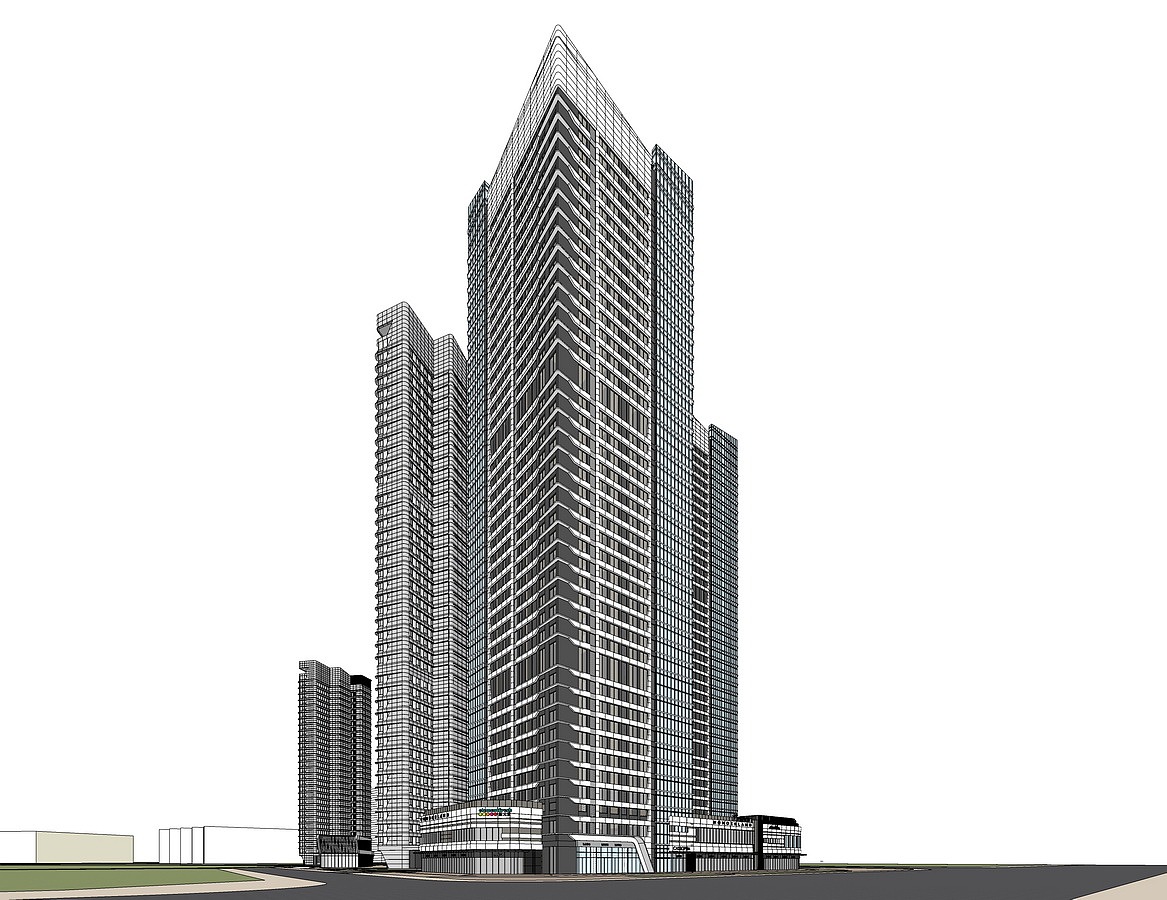 茂之都超高层住宅+公寓SU模型下载（图ZMzAxMDU1MTA4） - 建筑设计 - 站酷设计师素模网原创素材 - 站酷ZCOOL