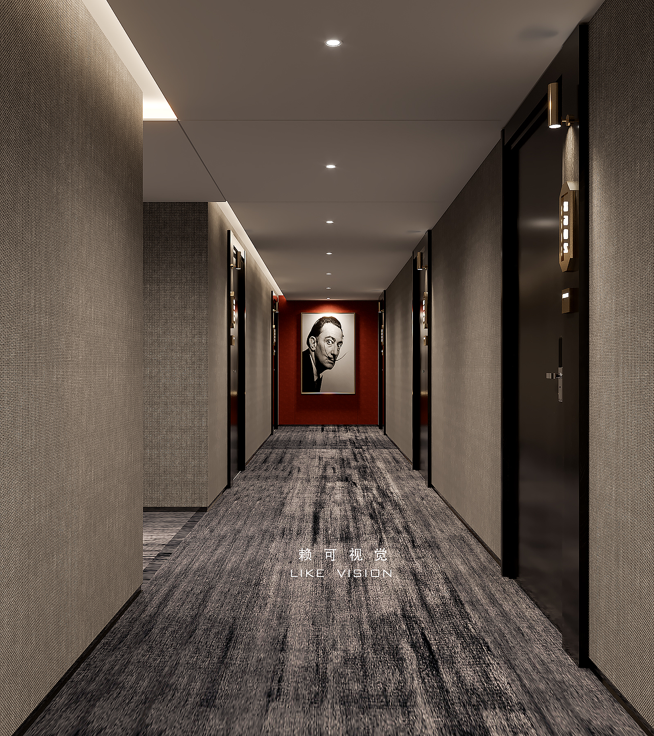 餐厅酒店过道效果图（图ZMjk4MTM5MjIw） - 建筑/空间 - 站酷设计师赖可效果图表现原创素材 - 站酷ZCOOL