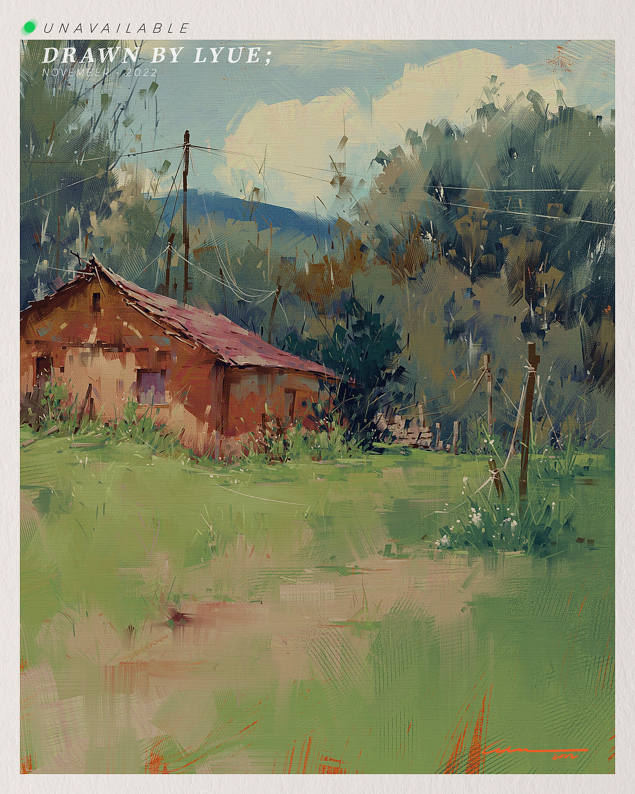 iPad风景插画合集（2022.11）（图ZMzIyNTEzODgw） - 艺术插画 - 站酷设计师厘鱼Lyue原创素材 - 站酷ZCOOL