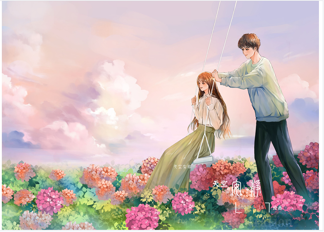 2022 春。夏（上）（图ZMzA4MjU0OTQ0） - 商业插画 - 站酷设计师天空安靜原创素材 - 站酷ZCOOL
