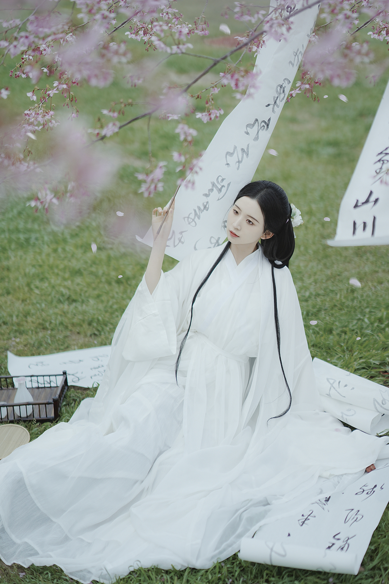春日宴 魏晋樱花汉服写真
