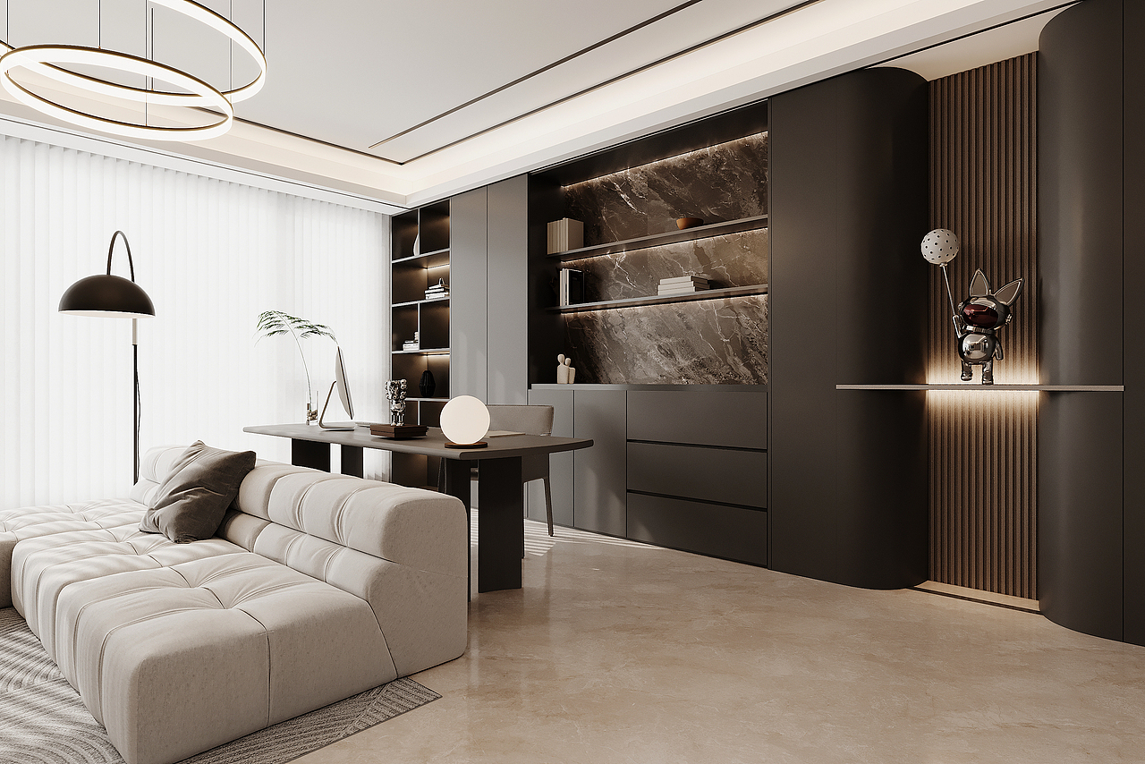 现代轻奢渲染（图ZMzU2OTIyMDQ0） - 家装设计 - 站酷设计师柳州陈小龙原创素材 - 站酷ZCOOL