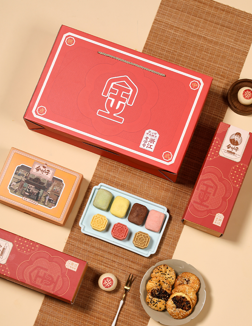 所喜作品:金炉子新中式糕点品牌全案设计(图ZMzMwNjUxMDAw) - 品牌 - 站酷设计师所喜原创素材 - 站酷ZCOOL