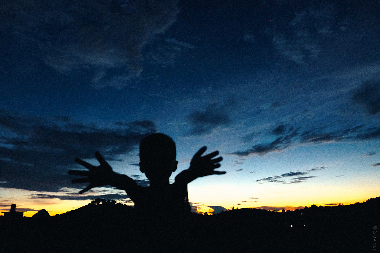 翱翔于空,落日剪影 | 摄影