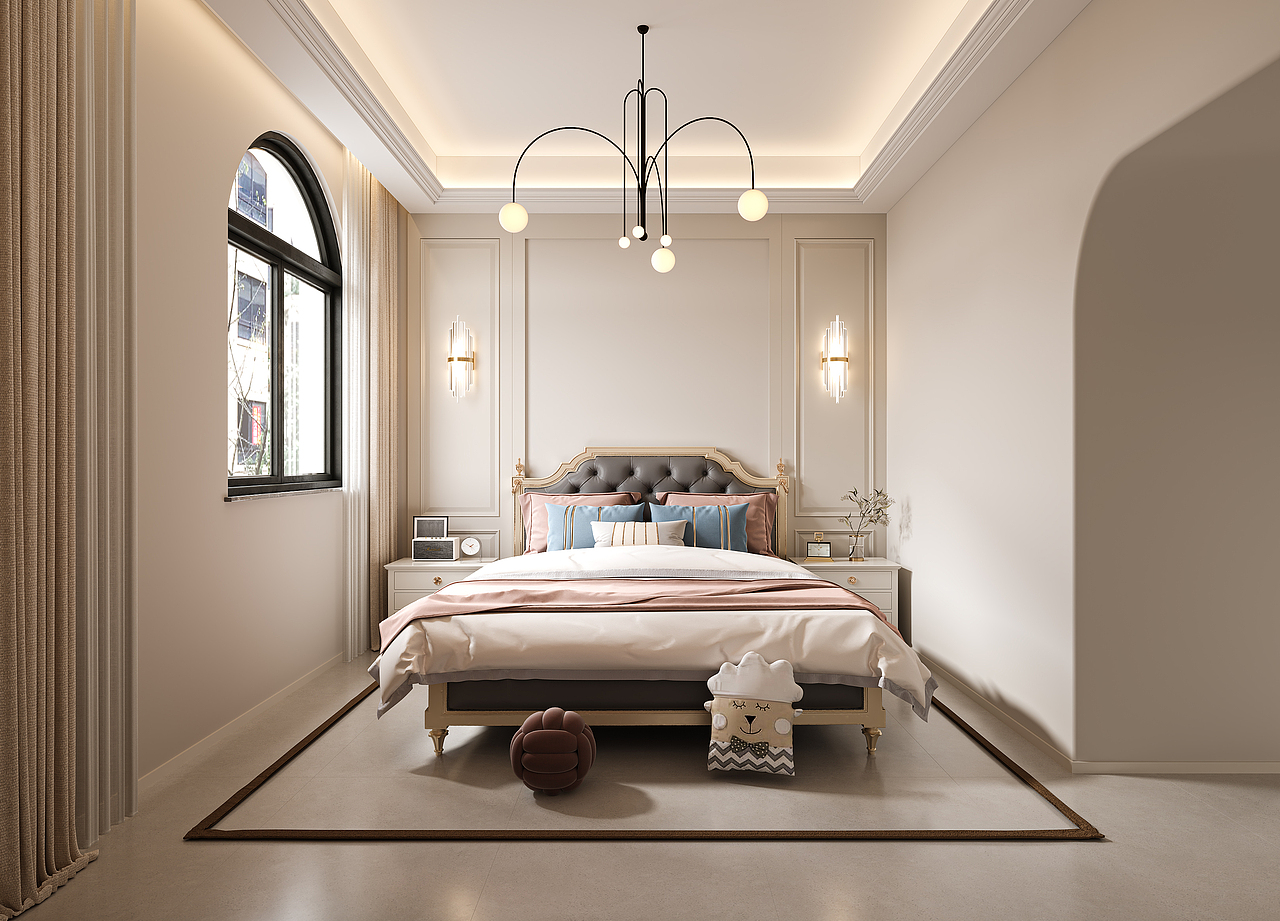 奶油侘寂风-效果图-合肥锦轩设计