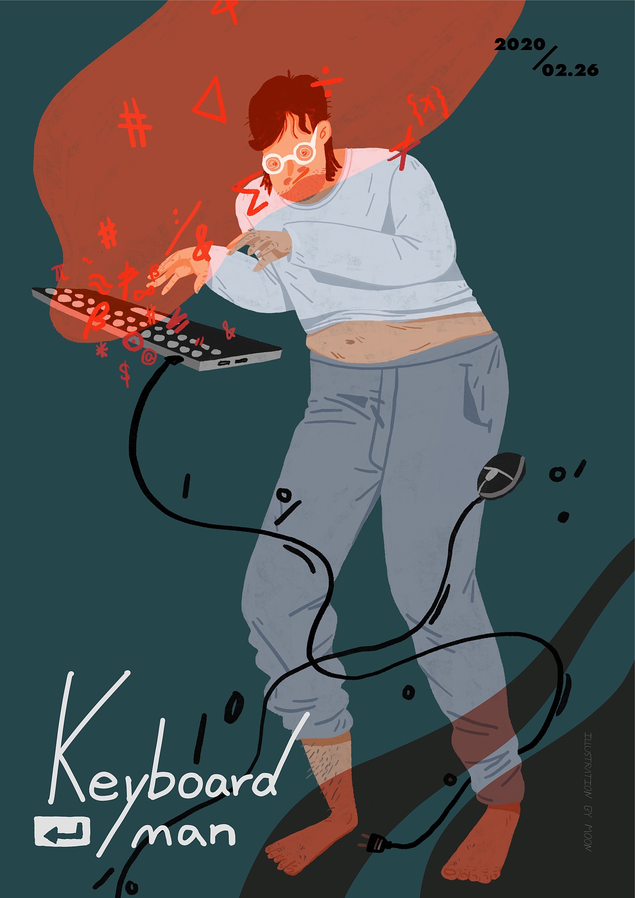 月亮Jiamino--“74天”之系列一（图ZMzE0NDYyMzc2） - 艺术插画 - 站酷设计师木丁插画工作室原创素材 - 站酷ZCOOL