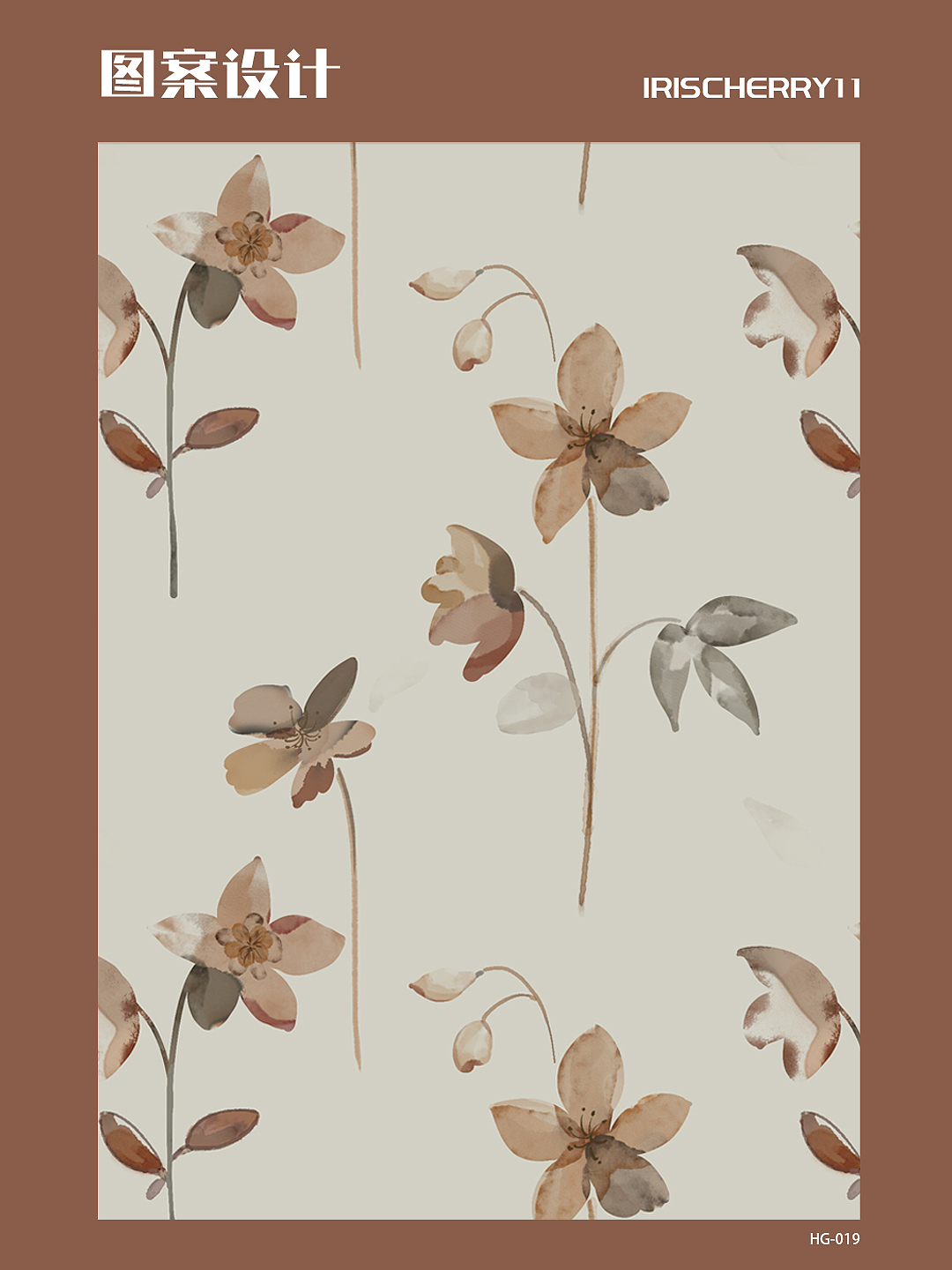 5年圖案公司設(shè)計(jì)總監(jiān)｜花型圖案設(shè)計(jì)（圖ZMzYzMjgyNzMy） - 商業(yè)插畫 - 站酷設(shè)計(jì)師鳶尾cherry原創(chuàng)素材 - 站酷ZCOOL