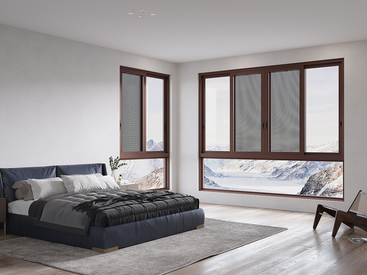 现代门窗效果图