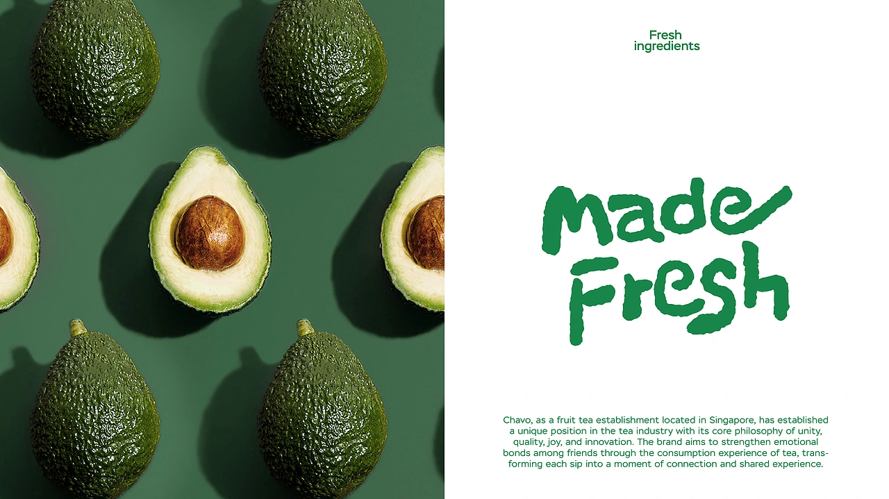 新加坡果茶Chavo品牌设计｜Made Fresh！