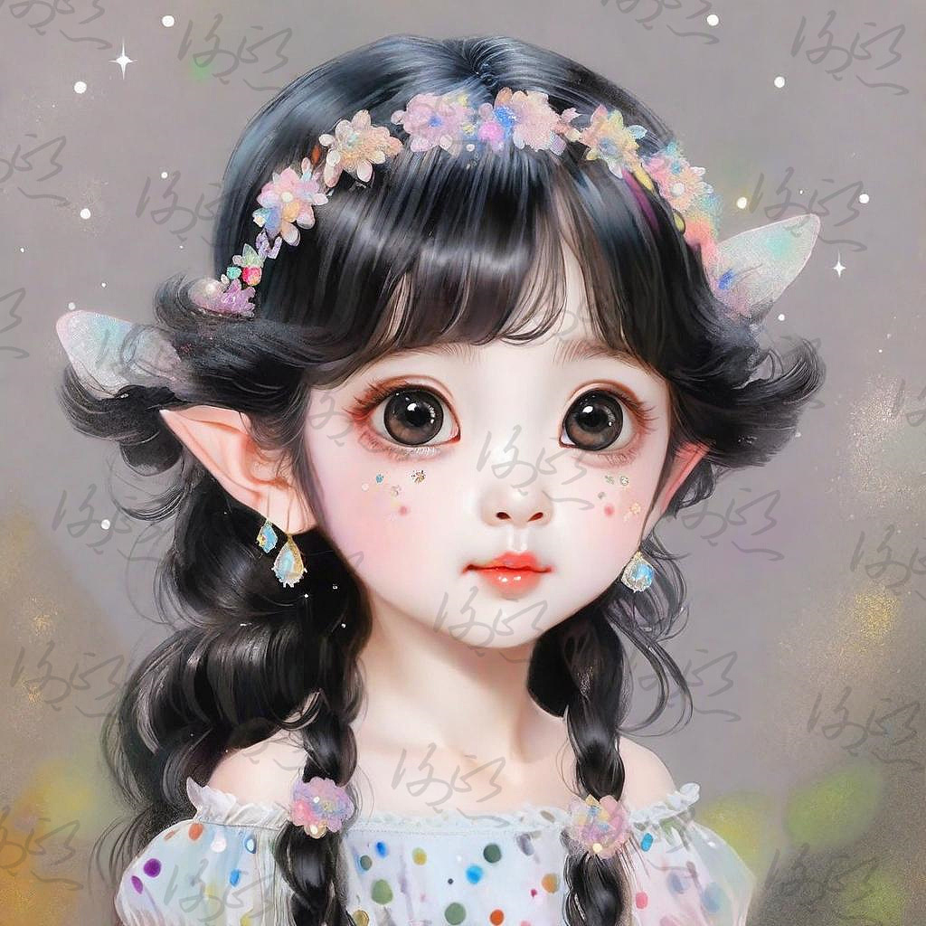 厚涂手绘 I 精灵宝宝（图ZMzU5NDg2MzI0） - 新锐潮流插画 - 站酷设计师Abby迷你兜兜原创素材 - 站酷ZCOOL