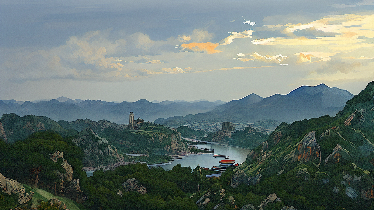 不同风格的山川风光(一)