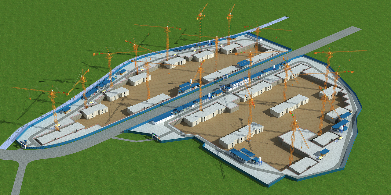 项目施工进度效果图表现