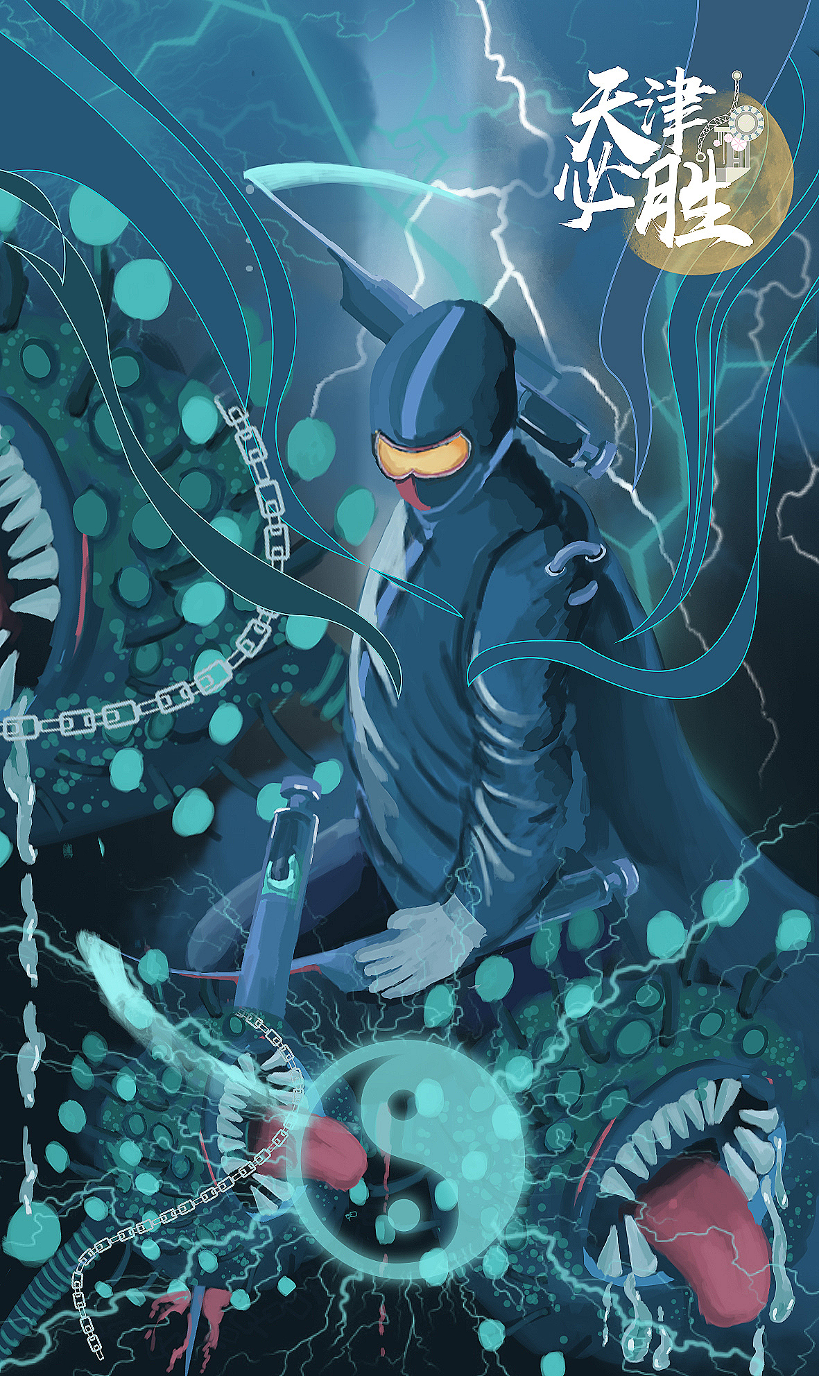 天津疫情严重的那段时间,居家不能出,只能用画笔来无声的支持医护工作者