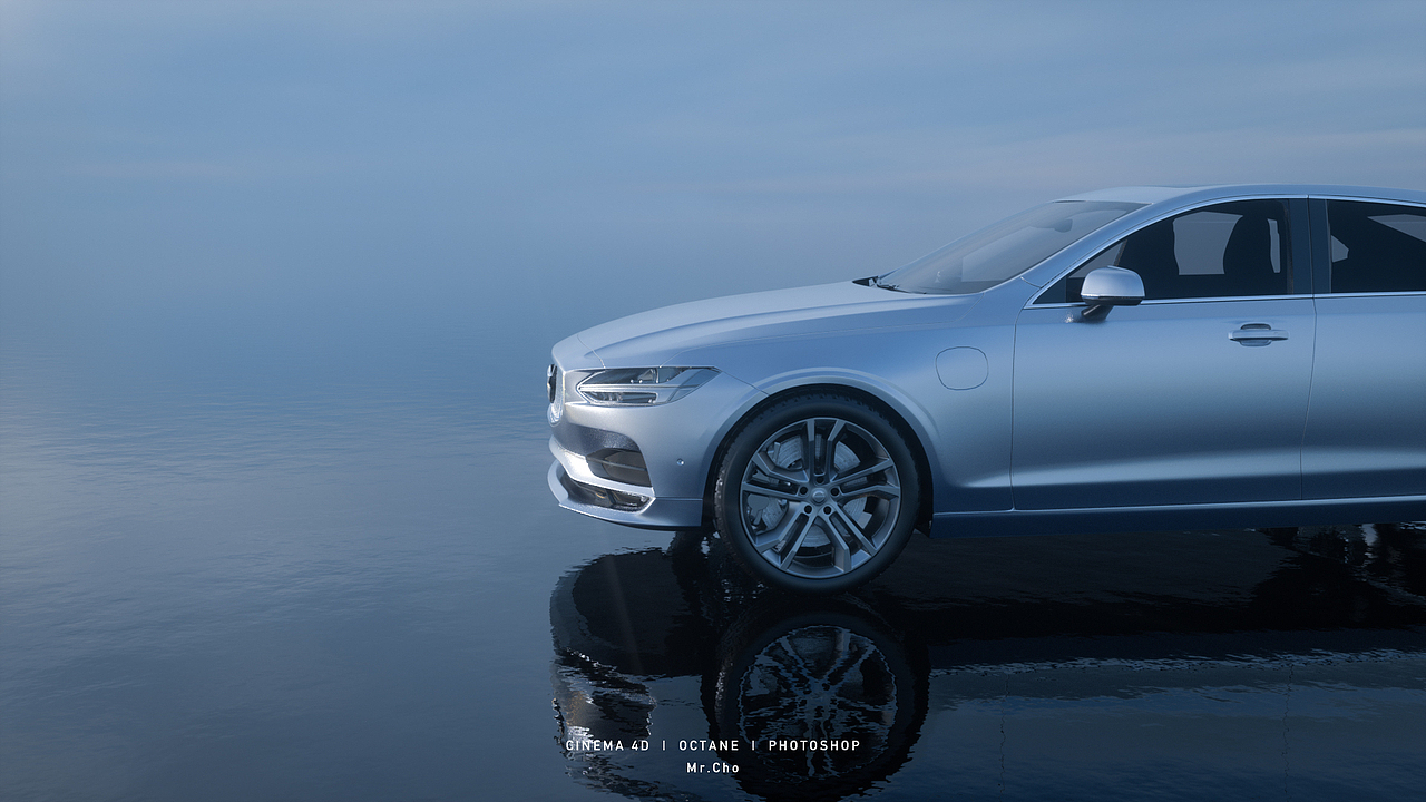 Volvo S90汽车动画渲染