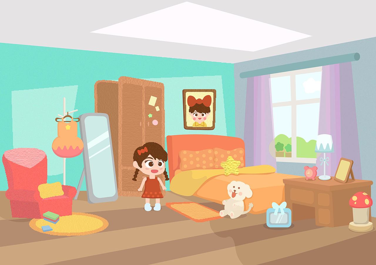 儿童插画场景