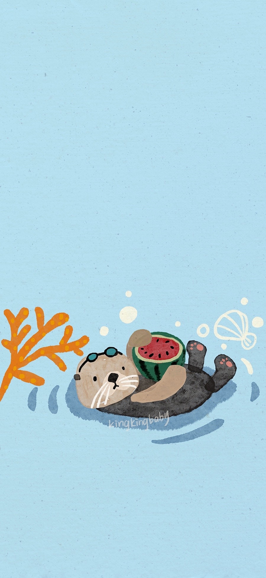 海洋动物夏日插画