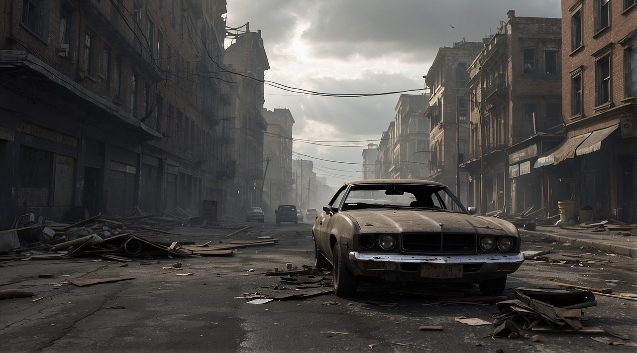 AI 廢棄的城市（圖ZMzYxMDMwNDUy） - AI作品 - 站酷設(shè)計(jì)師辣條泡方便面原創(chuàng)素材 - 站酷ZCOOL