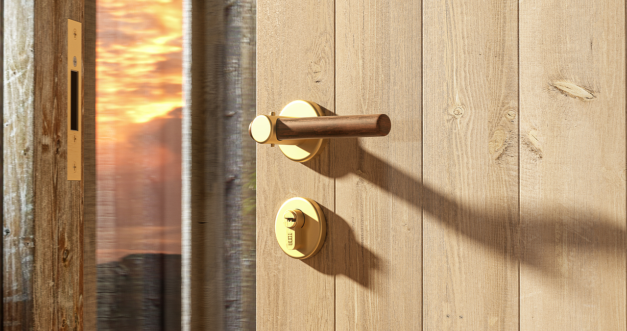 一个门锁的视频动画