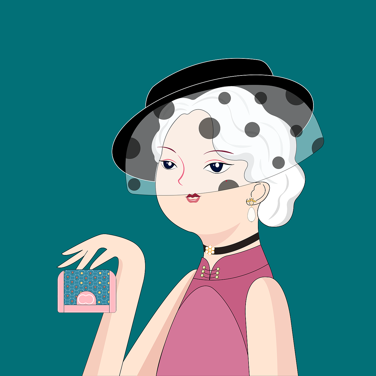 民国少女NFT（图ZMzAyNTY3MDEy） - 创作习作 - 站酷设计师爱谷穗的猫原创素材 - 站酷ZCOOL