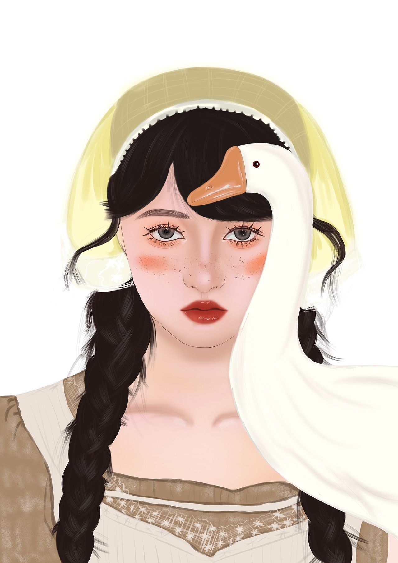 手绘头像插画（图ZMzQ1NDM1NTEy） - 绘本 - 站酷设计师七九九o原创素材 - 站酷ZCOOL