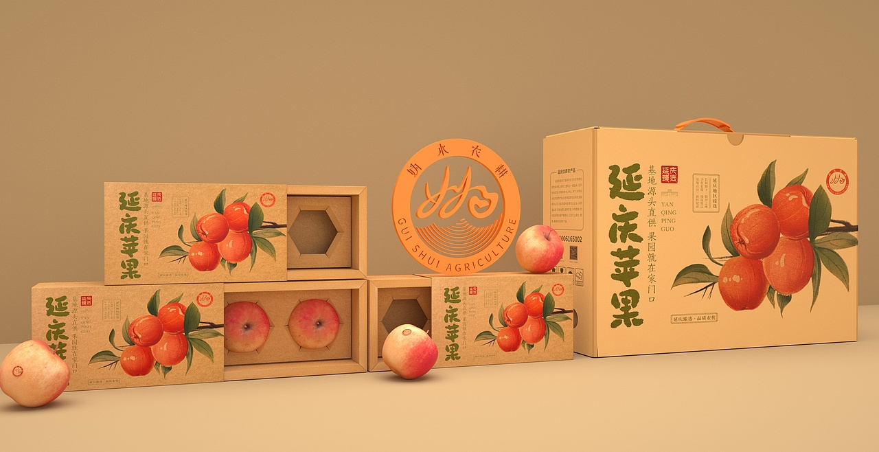 延庆的苹果包装设计