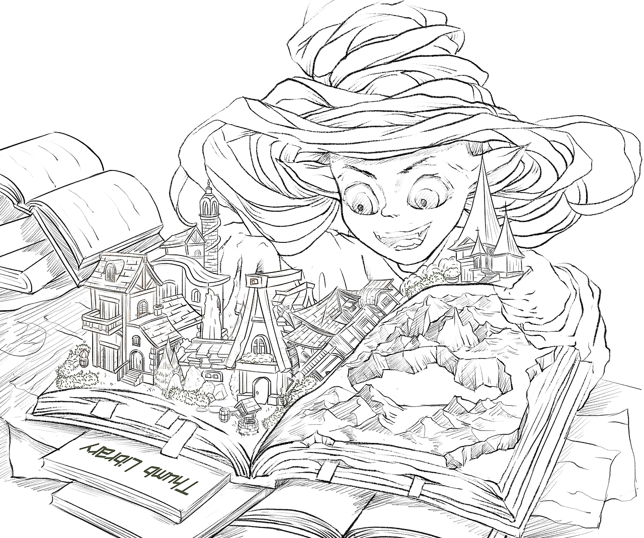 书中的童话世界（图ZMjk2ODY3MDIw） - 创作习作 - 站酷设计师一颗白菜啊原创素材 - 站酷ZCOOL