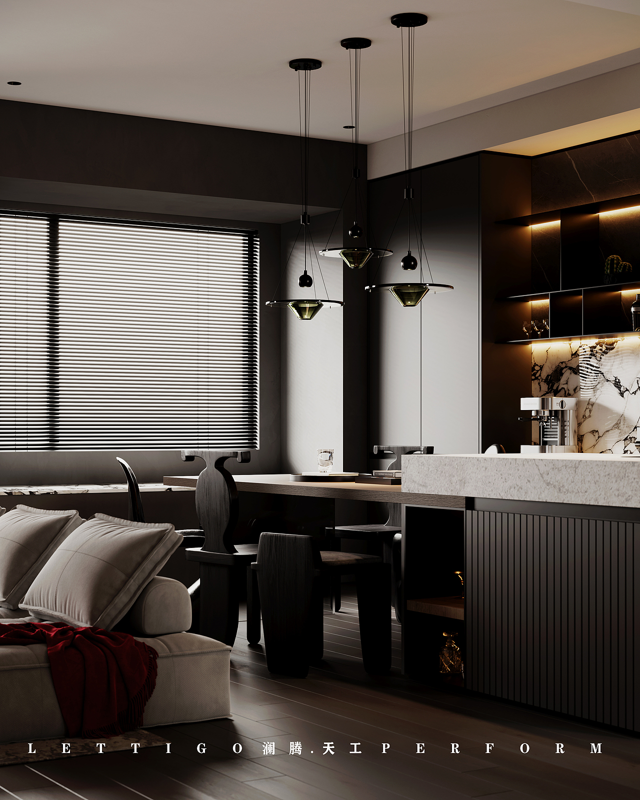 现代极简+高级黑，这样设计太酷啦！（图ZMzQ3NTE2MDI4） - 商业空间设计 - 站酷设计师澜腾设计原创素材 - 站酷ZCOOL