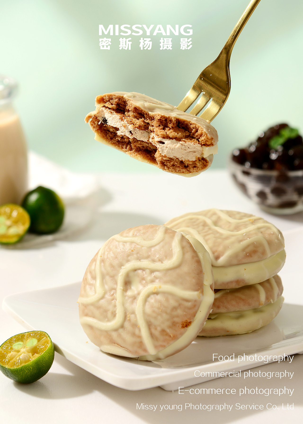 面包零食合集|吐司月饼冰淇淋甜点饼干蛋糕|美食摄影