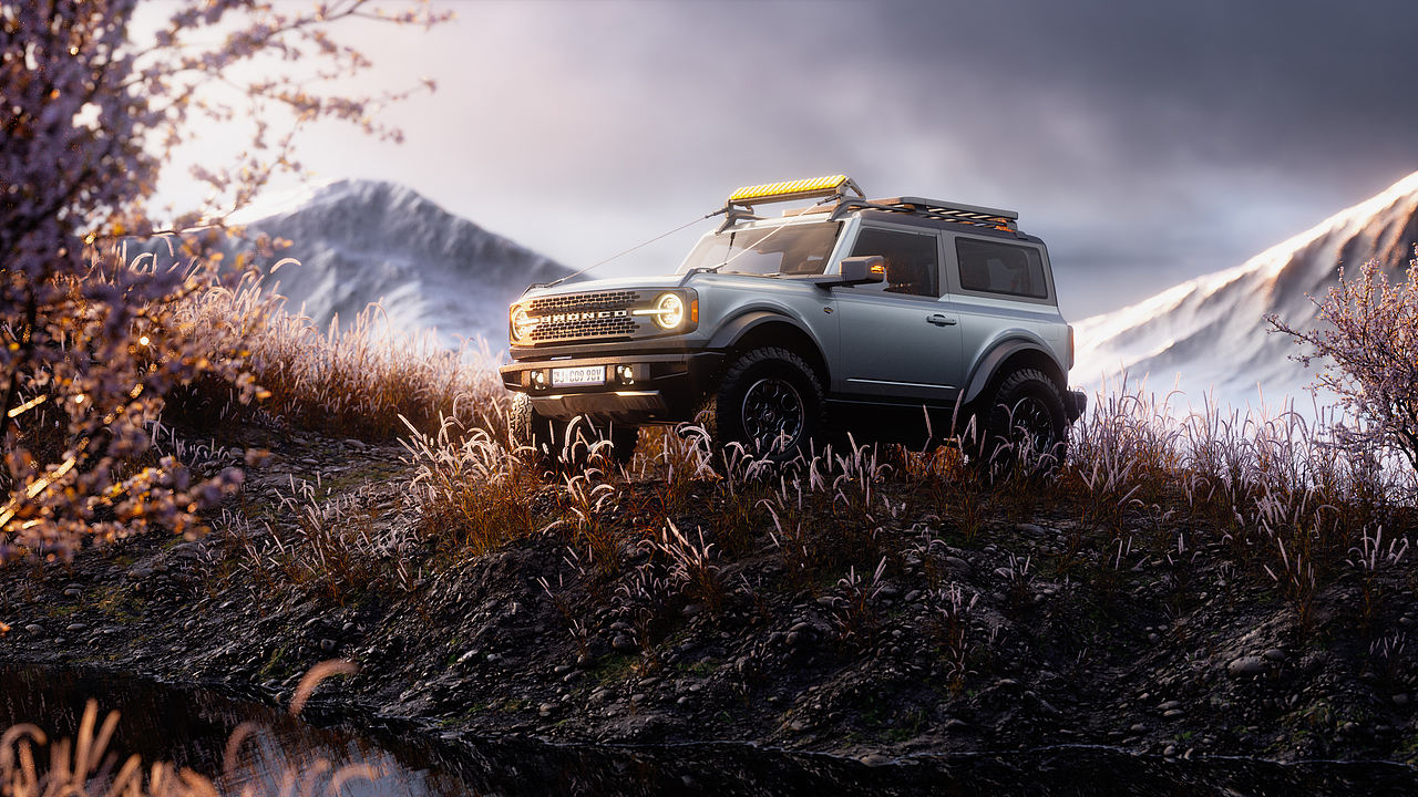 Ford Bronco CGI 福特烈马 硬派SUV 户外场景渲染(图ZMzQxNzgzNjI0) - 机械/交通 - 站酷设计师程弎益原创素材 - 站酷ZCOOL