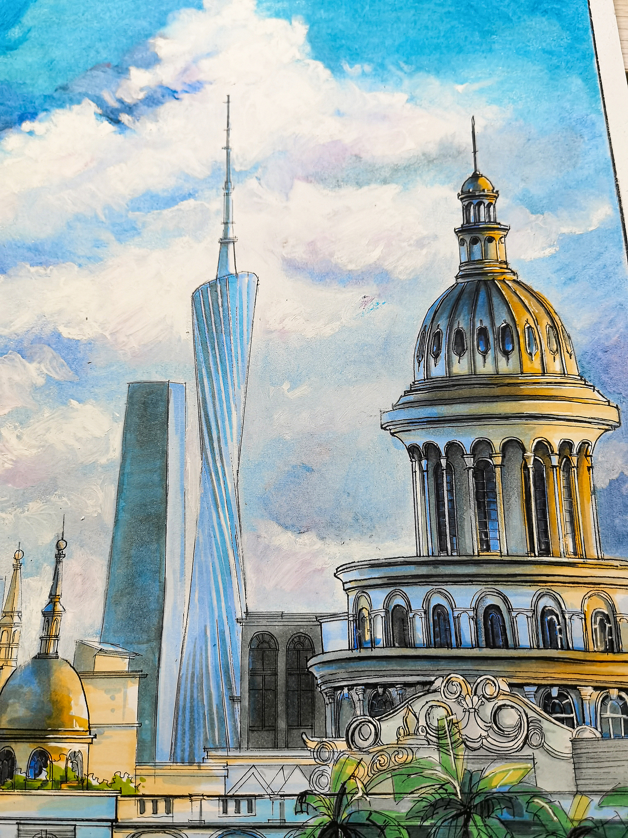 马克笔+油画棒手绘|照片写生-广州（图ZMzUwMTE0MjYw） - 绘画 - 站酷设计师wong11原创素材 - 站酷ZCOOL