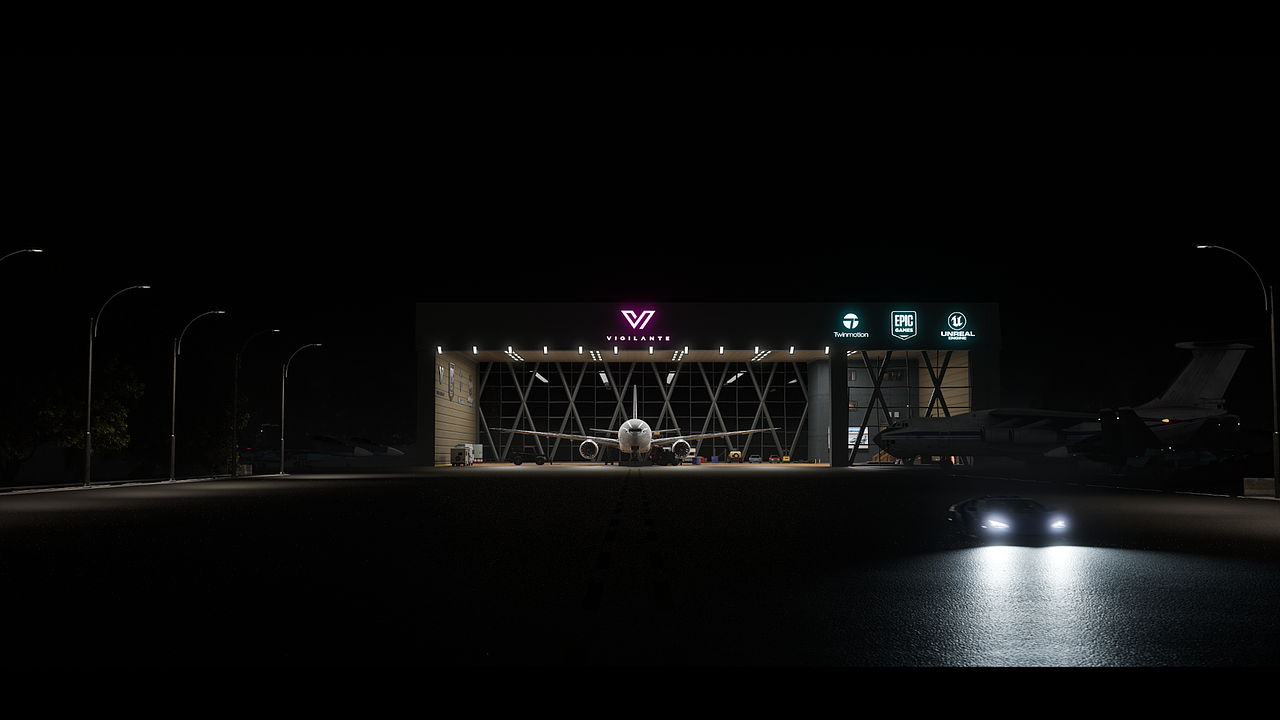 场景/动画:飞机检修厂