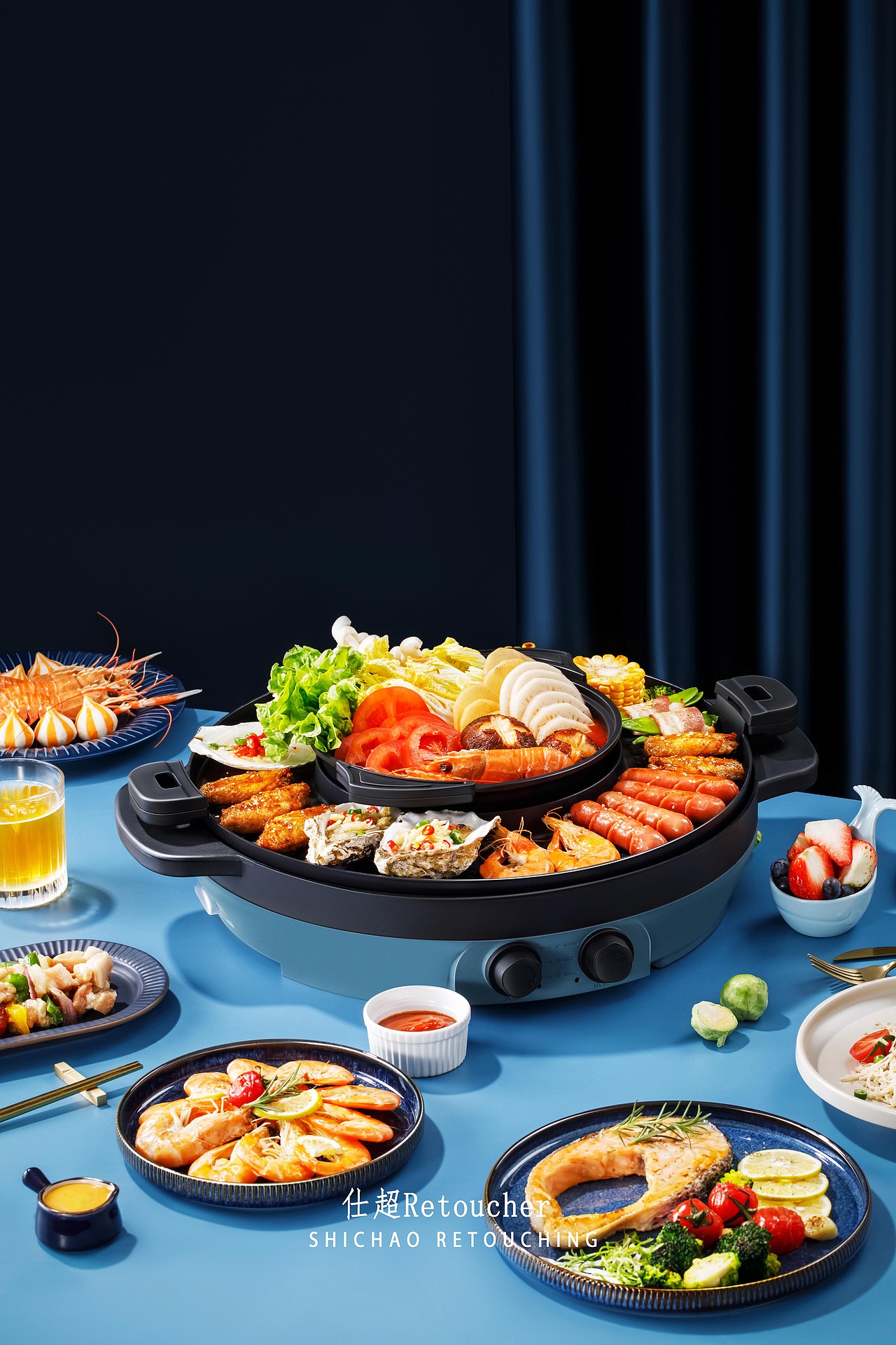 烧烤盘产品精修图