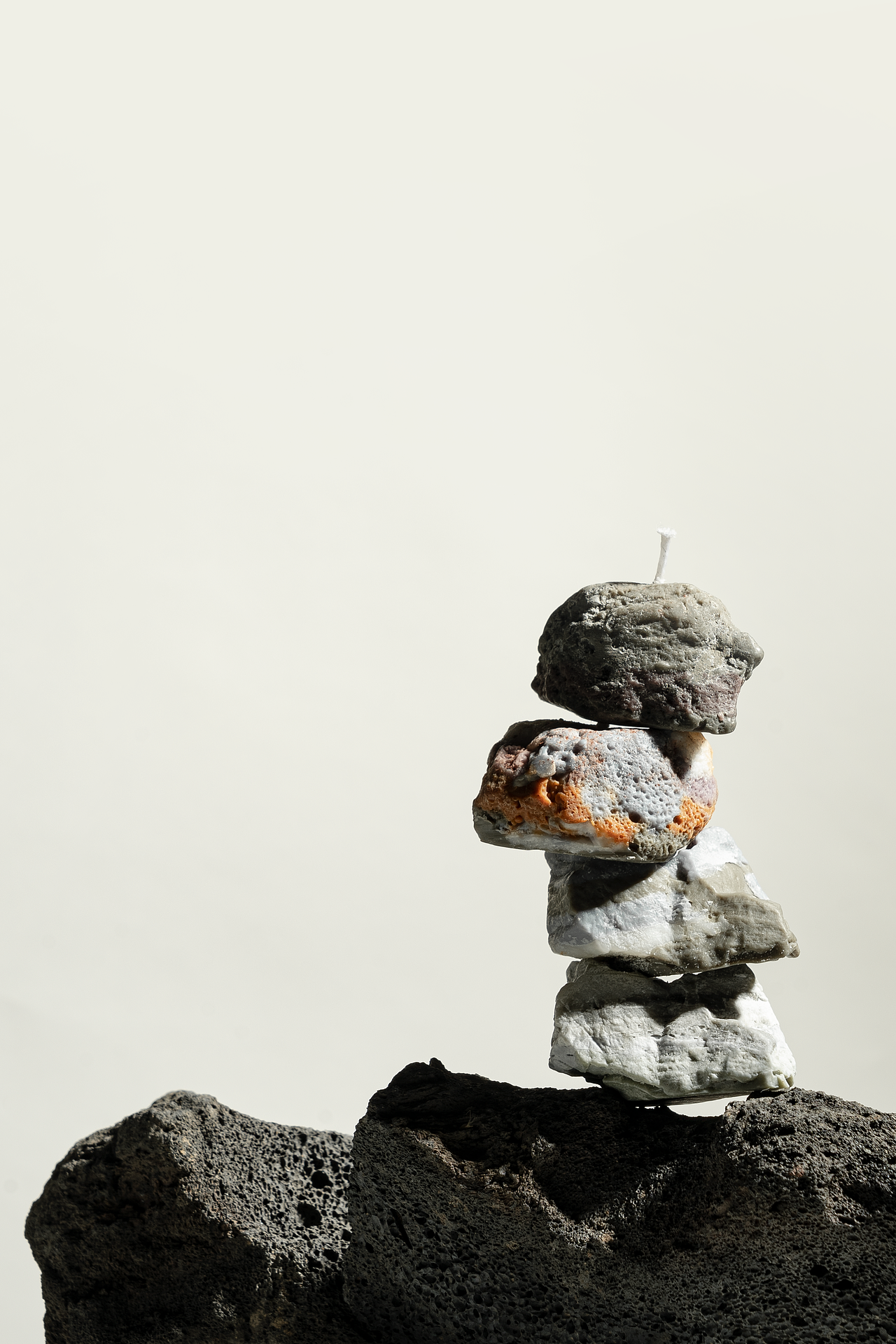 香薰蜡烛拍摄｜无妨 山石蜡烛