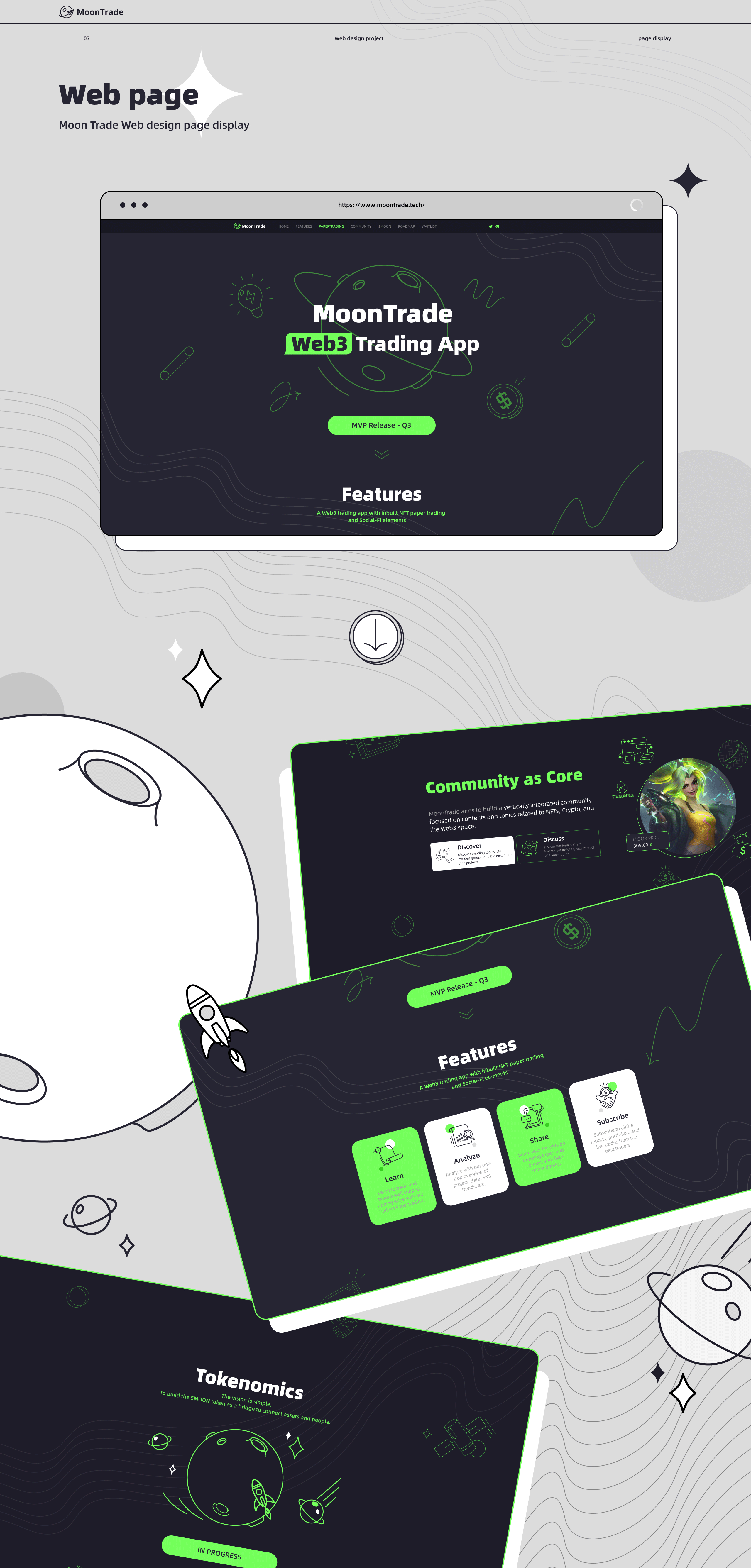 《菜心工作室-MoonTrade 风格设定》（图ZMzEzMTU1Njgw） - 其他UI - 站酷设计师小脑府设计团队原创素材 - 站酷ZCOOL