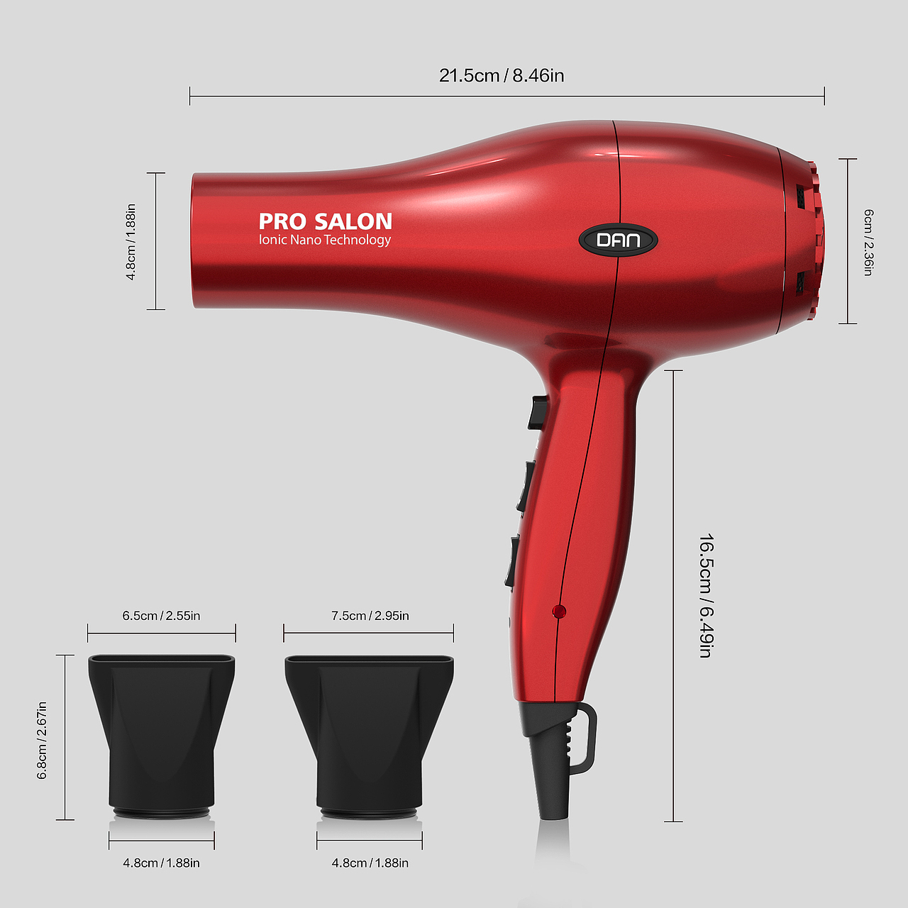 亚马逊主副图A+页面设计 红色吹风机 风筒
