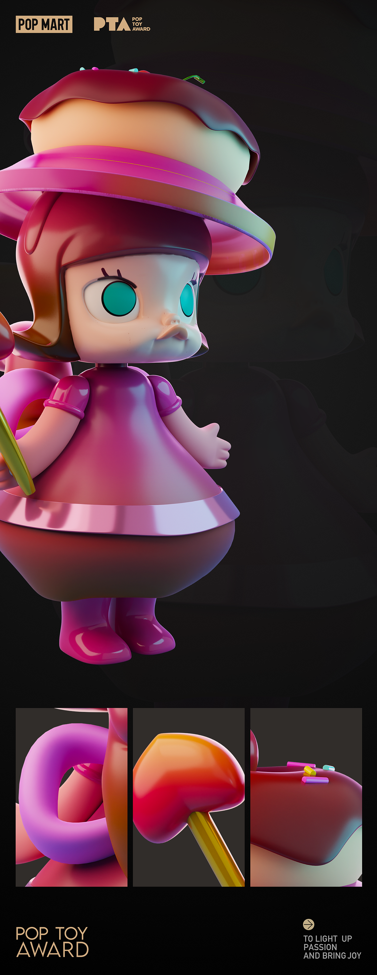 泡泡玛特潮玩设计｜夏日Molly（图ZMzA3Mzg3MzI4） - 人物/生物 - 站酷设计师BaconBe原创素材 - 站酷ZCOOL