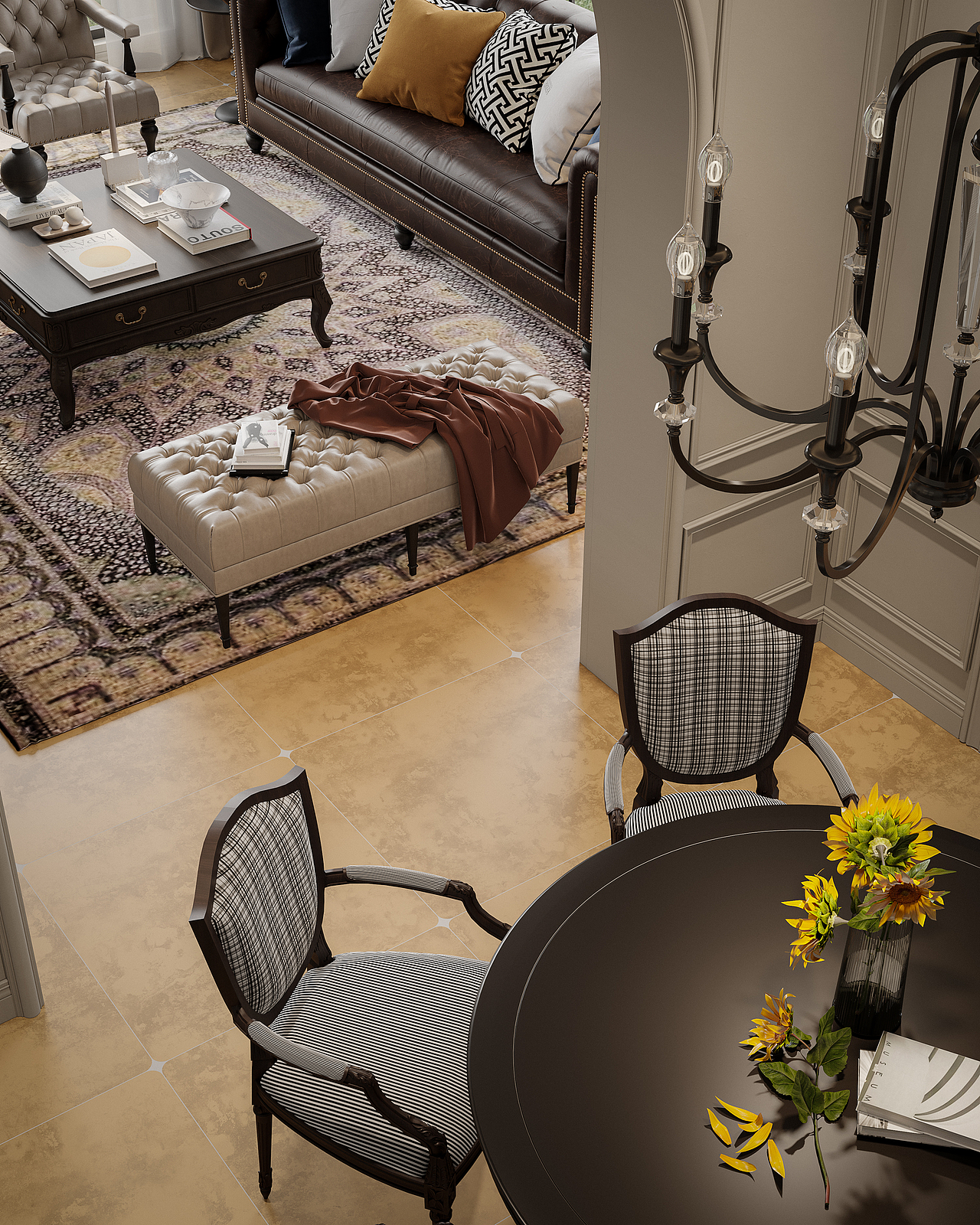 风格美式别墅渲染