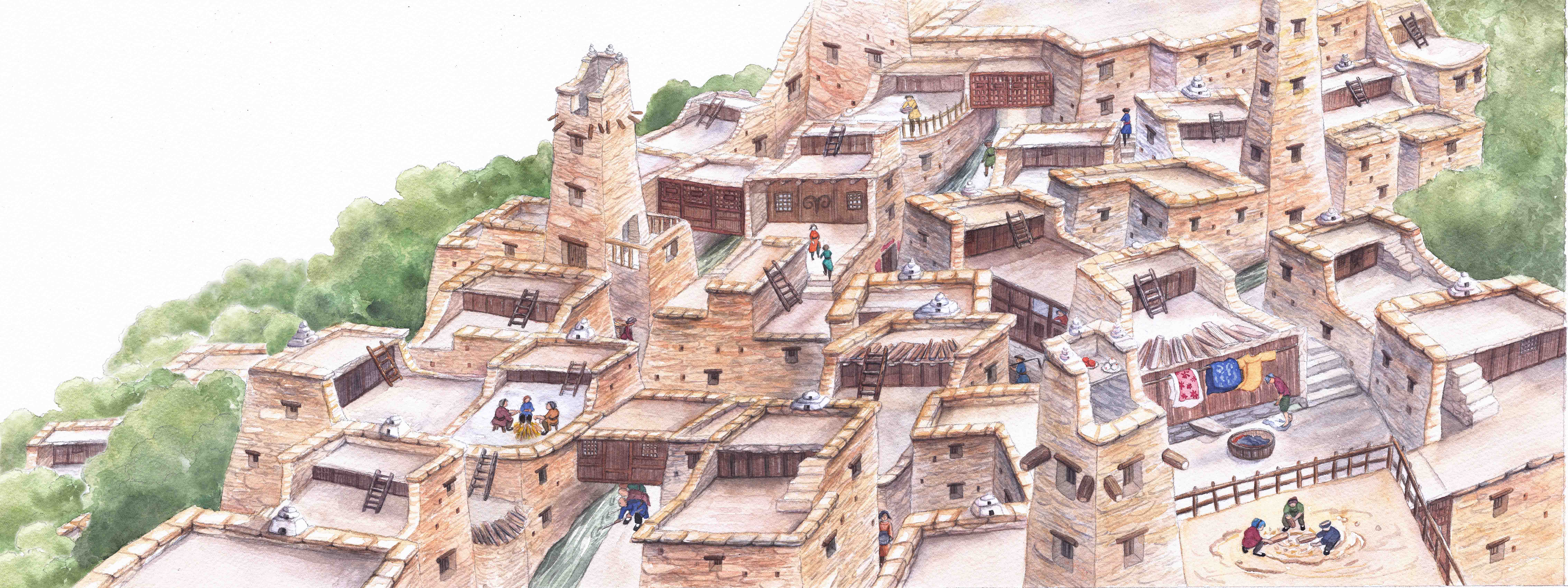 少数民族建筑绘本《你好，中国的房子》之羌族的碉楼