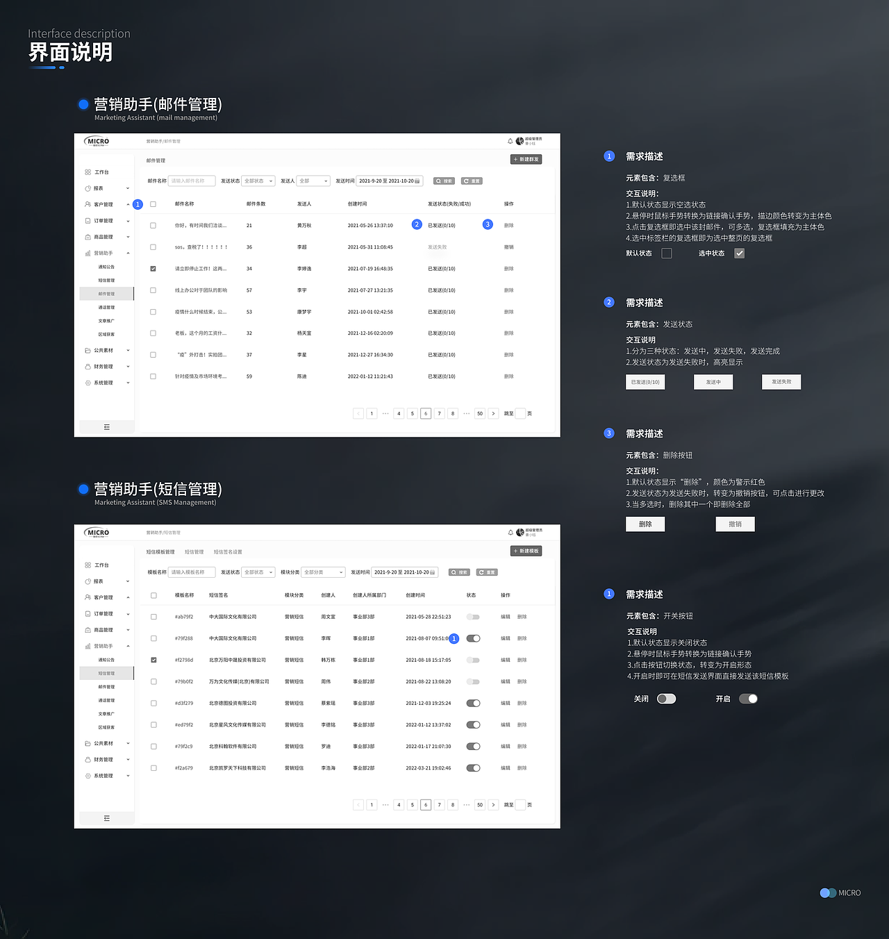 微控B端后台运营管理系统交互说明1.5-项目梳理（图ZMzAyOTkxNTQ4） - 交互/UE - 站酷设计师雨12138原创素材 - 站酷ZCOOL