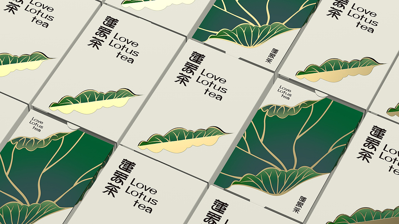 xujingfeng x 莲爱茶｜荷叶茶包装设计（图ZMzYwNjYxODgw） - 包装 - 站酷设计师xujingfeng设计原创素材 - 站酷ZCOOL