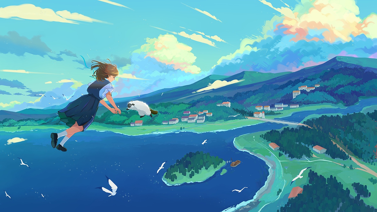 无翼飞行（图ZMzIyNDIwMTQ4） - 艺术插画 - 站酷设计师四方不二原创素材 - 站酷ZCOOL