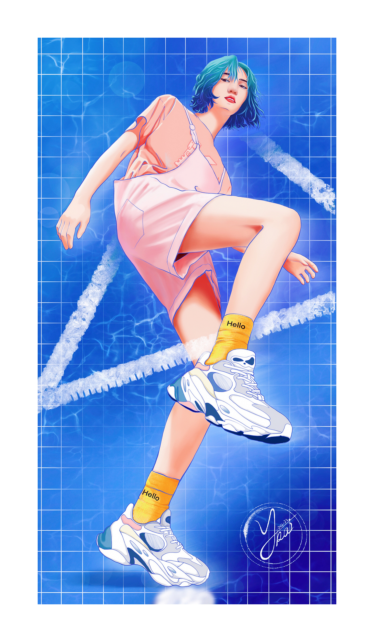 pink-sport girl（图ZMzM1NzM5ODcy） - 创作习作 - 站酷设计师凯子绘原创素材 - 站酷ZCOOL